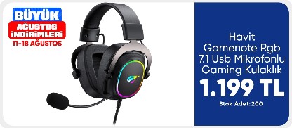 Havit Gamenote Rgb 7.1 Usb Mikrofonlu Gaming Kulaklık