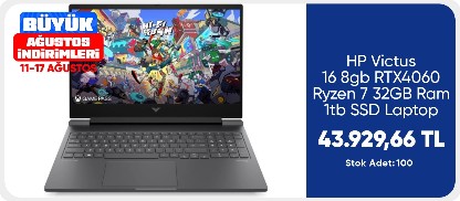 HP Victus 16 8gb RTX4060 Ryzen 7 32GB Ram 1tb SSD Laptop