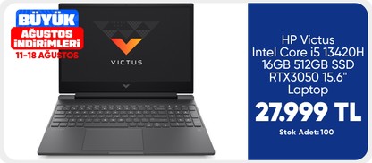 HP Victus Intel Core i5 13420H 16GB 512GB SSD RTX3050 15.6" Laptop