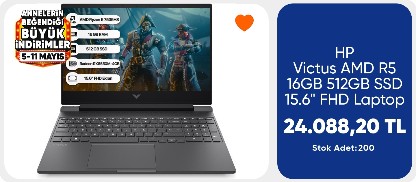 HP Victus AMD R5 16GB 512GB SSD 15.6" FHD Laptop
