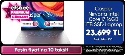 Casper Nirvana Intel Core i7 16GB 1TB SSD Laptop