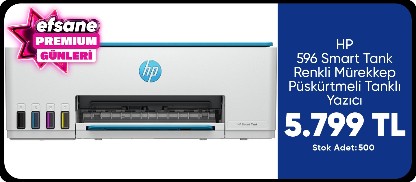 HP 596 Smart Tank - Wıreless All-In-One Renkli Mürekkep Püskürtmeli Tanklı Yazıcı 9B2C6A