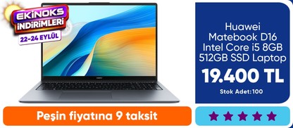 Huawei Matebook D16  Intel Core i5 8GB 512GB SSD Laptop