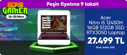 Acer Nitro i5 12450H 16GB 512GB SSD RTX3050 Laptop
