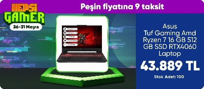 Asus Tuf Gaming Amd Ryzen 7 16 GB 512 GB SSD RTX4060 Laptop