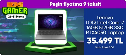 Lenovo LOQ Intel Core i7 16GB 512GB SSD RTX4050 Laptop