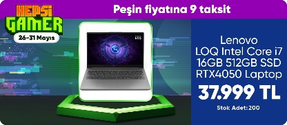 Lenovo LOQ Intel Core i7 16GB 512GB SSD RTX4050 Laptop