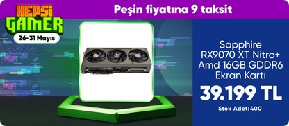 Sapphire RX9070 XT Nitro+ Amd 16GB GDDR6 Ekran Kartı