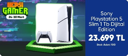 Sony Playstation 5 Slim 1 Tb Dijital Edition (İthalatçı Garantili)