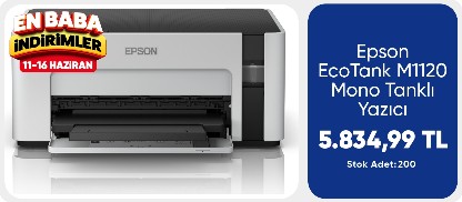 Epson EcoTank M1120 Mono Tanklı Yazıcı