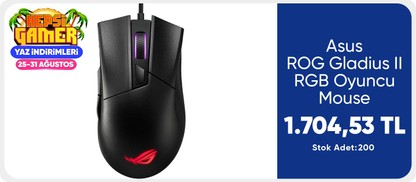 Asus ROG Gladius II RGB Oyuncu Mouse