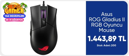 Asus ROG Gladius II RGB Oyuncu Mouse