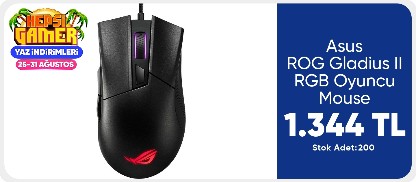 Asus ROG Gladius II RGB Oyuncu Mouse