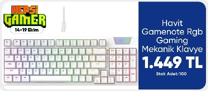 Havit Gamenote Rgb Gaming Mekanik Klavye