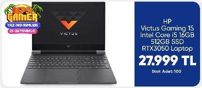 HP Victus Gaming 15 Intel Core i5 16GB 512GB SSD RTX3050 Laptop