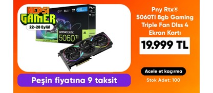 Pny Rtx® 5060TI 8gb Gaming Triple Fan Dlss 4 Ekran Kartı