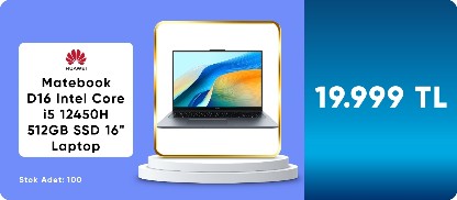 Huawei Matebook D16 Intel Core i5 12450H 512GB SSD 16" Laptop