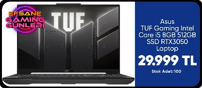 Asus TUF Gaming Intel Core i5 8GB 512GB SSD RTX3050 Laptop