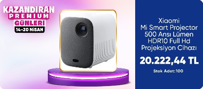 Xiaomi Mi Smart Projector 2 1920X1080 500 Ansı Lümen HDR10 Full Hd Projeksiyon Cihazı