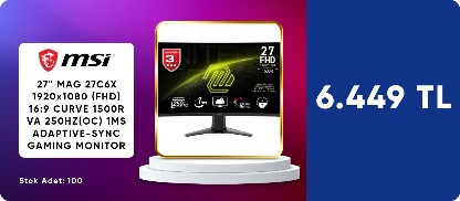 MSI 27" MAG ADAPTIVE-SYNC GAMING MONITOR