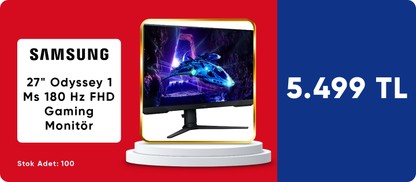 Samsung 27" Odyssey 1 Ms 180 Hz FHD Gaming Monitör