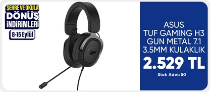 Asus TUF GAMING H3 GUN METAL  KULAKLIK