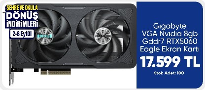 Gıgabyte VGA Nvıdıa 8gb Gddr7 RTX5060 Eagle Ekran Kartı		