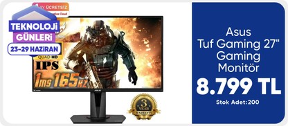 Asus Tuf Gaming 27" Gaming Monitör