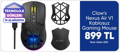 Claw's Nexus Air V1 Kablosuz  Gaming Mouse