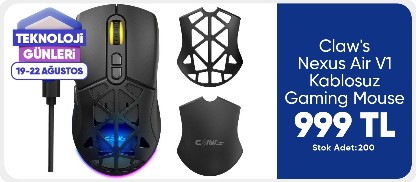 Claw's Nexus Air V1 Kablosuz  Gaming Mouse