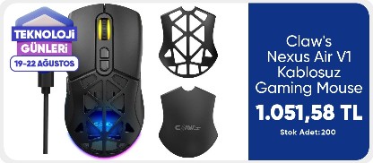 Claw's Nexus Air V1 Kablosuz  Gaming Mouse