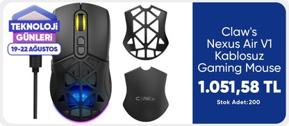 Claw's Nexus Air V1 Kablosuz  Gaming Mouse