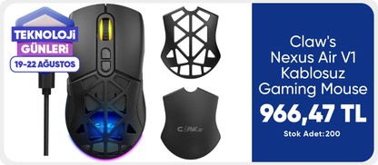Claw's Nexus Air V1 Kablosuz  Gaming Mouse