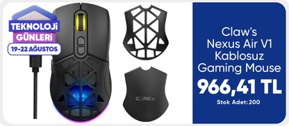Claw's Nexus Air V1 Kablosuz  Gaming Mouse