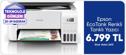Epson EcoTank Renkli Tanklı Yazıcı