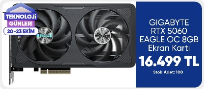 GIGABYTE  RTX 5060 EAGLE OC 8GB Ekran Kartı