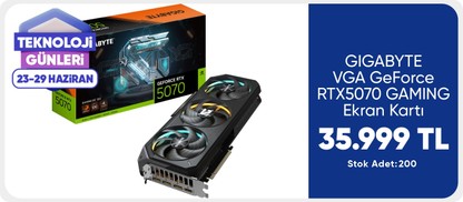 GIGABYTE VGA GeForce RTX5070 GAMING Ekran Kartı