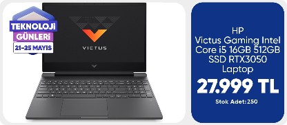 HP Victus Gaming Intel Core i5 16GB 512GB SSD RTX3050 Laptop