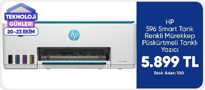 HP 596 Smart Tank - Wıreless All-In-One Renkli Mürekkep Püskürtmeli Tanklı Yazıcı 9B2C6A