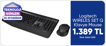 Logitech WIRELES SET Q Klavye Mouse