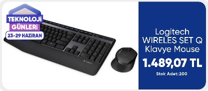 Logitech WIRELES SET Q Klavye Mouse