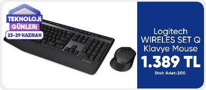 Logitech WIRELES SET Q Klavye Mouse