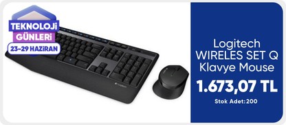 Logitech WIRELES SET Q Klavye Mouse