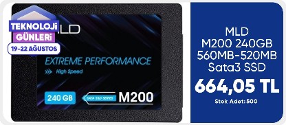MLD M200 240GB 560MB-520MB Sata3 SSD