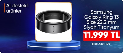 Samsung Galaxy Ring 13 Size 22.2 mm Siyah Titanyum