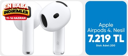 Apple Airpods 4. Nesil (MXP63TU/A)