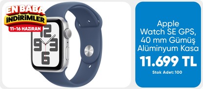 Apple Watch Se Gps 40MM Silver Aluminium Case With Denim Sport Band - S/m