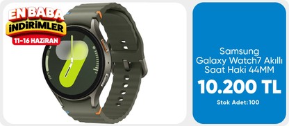 Samsung Samsung Galaxy Watch7 Akıllı Saat Haki 44MM SM-L310NZGATUR (Samsung Türkiye Garantili)