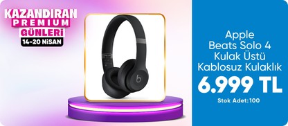 Beats Solo 4 - Kulak Üstü Kablosuz Kulaklık - Mat Siyah