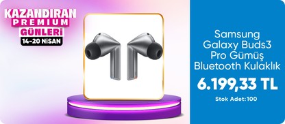 Samsung Galaxy Buds3 Pro Gümüş Bluetooth Kulaklık SM-R630NZAATUR (Samsung Türkiye Garantili)